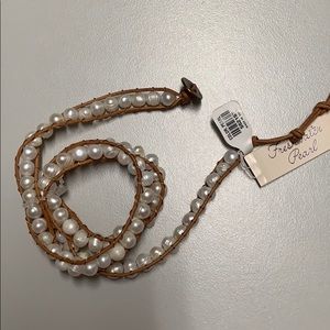 Pearl wrap around bracelet